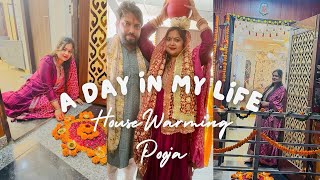 मेरे New House Griha Pravesh Ka धमाकेदार Vlog |HOUSE WARMING POOJA CEREMONY | Mata Ki Chowki Vlog🏠