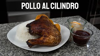 POLLO AL CILINDRO (Estilo Clásico Oriental) || Con Nabo Encurtido y Salsa BBQ || Al Estilo Peruano