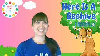 Here Is A Beehive 🐝 Children's Song 🎵 Music Time with Miss Cheryl