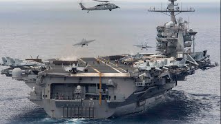 Most Advanced Aircraft Carrier: USS John C. Stennis Floating City in the Middle of the Ocean