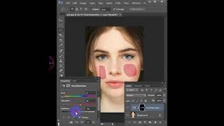 Photoshop Tips | PS Tips | Add color to your face #Shorts