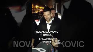 NOVAK DJOKOVIC juste avant d'aller remettre le Ballon d'Or 2023