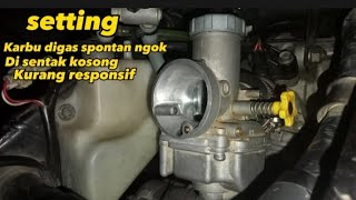 Karburator, di gas spontan Ngok saat di sentak cara agar responsif no Ngok setting vixion