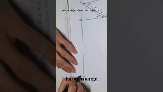 PATRÓN MANGA BASE NIÑOS. Tutorial completo en mi canal de You Tube #patronaje #patternmaking #shorts