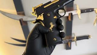 Sigsauer 1911 Restore Ettik !! Sigsauer 45 Cal Restoration Slgsauer 1911 Weapon 1911 Gold Wrap