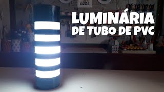 Faça você mesmo uma LUMINÁRIA DE CANO DE PVC QUE TROCA A IMAGEM DA ILUMINAÇÃO!