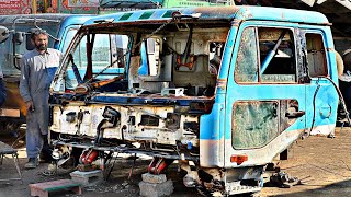 Japan 🇯🇵 Import Cut Truck Cabin || Complete Restoration in pakistan 🇵🇰 local workshop