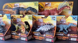 Jurassic World Chaos Theory MEGA Dinosaur Unboxing! Bajadasaurus Mapusaurus Gastonia Monolophosaurus