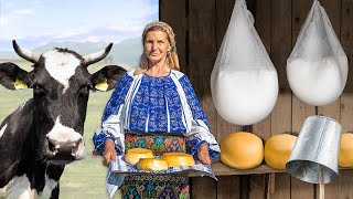 Local Smoked Cheese Making in The Carpathian Mountains