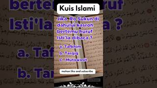 RO SUKUN DI DAHULUI KASROH BERTEMU HURUF ISTI'LA? MAKA CARA MEMBACANYA? #tajwid #tajweed #quran