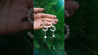 DIY S letter earrings ## 🤩💖💕 ## handmade earrings #diy #handmade #shorts #youtubeshorts