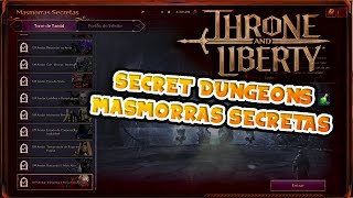 SEGREDOS DAS SECRET DUNGEONS (MASMORRAS SECRETAS COMPLETA) DO ROUND 9 AO 20 DO THRONE AND LIBERTY