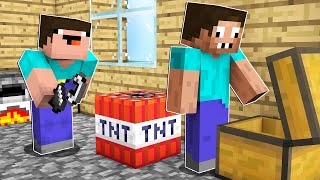 НУБ И ТОП 7 ПРАНКОВ НАД ПРО В МАЙНКРАФТ ! НУБИК ПРОТИВ ТРОЛЛИНГ ЛОВУШКА В MINECRAFT Дак Плей