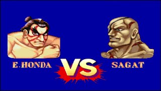 Street Fighter 2 - E. Honda Vs Sagat