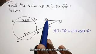 INTERSECTING CHORDS (Intersecting secants theorem)