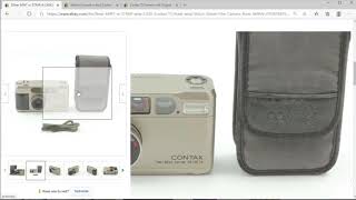 Price Check - Contax T2 Camera and Variations Vintage Point and Shoot Camera Flippers Guide Entry