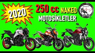 250cc motosiklet karşılaştırma / naked motosikletler /