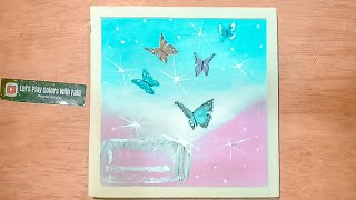 Beautiful Butterfly Acrylic Painting Tutorial | Painting Tutorial for Beginners