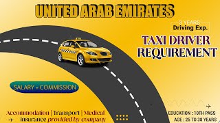 LATEST TAXI DRIVER JOBS IN DUBAI WALK IN INTERVIEW