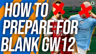 WHAT TO DO IN BLANK GW12!?🤯 FANTASY PREMIER LEAGUE