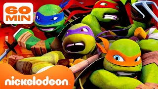 Черепашки-ниндзя | 60 МИНУТ самых ЭПИЧНЫХ битв! ⚔️ | Nickelodeon Cyrillic