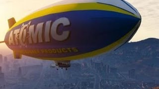 How to get on and drive the atomic blimp GTA 5