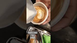 winged tulip #latteart #coffee #coffeelover #shortsfeed #shorts #shortvideo