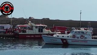 [NAUFRAGIO A PALERMO] Recupero disperso dai vigili del fuoco e guardia costiera