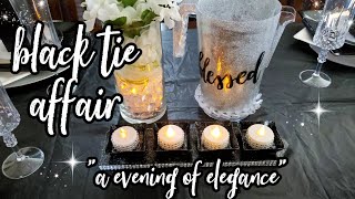 Black Tie Affair 2020 | Elegant Tablescape