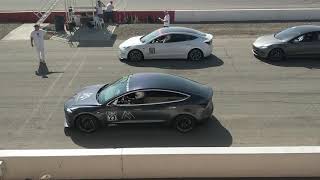 Electric vs Gas Race Start at Buttonwillow Raceway