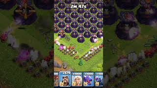 1000 Max Wizards Vs 200 Max Wizard Towers #clashofclans #coc #clashroyale