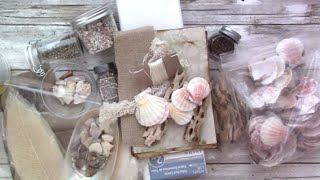 Seashell Canvases Mixed Media TUTORIAL/Language of the Heart/SOAA Excavation Dig #4