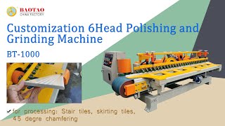 Baotao Customization 6Heads Polishing and Grinding Machine