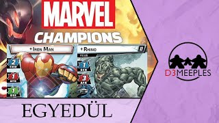 EGYSZEMÉLYES JÁTÉK: MARVEL CHAMPIONS: THE CARD GAME (IRON MAN VS RHINO)