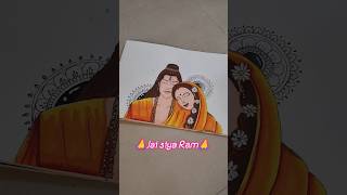 🙏🧡✨Jai siya Ram ✨ 🧡🙏||#art #drawing #siyaram #mandalaart