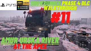 Snowrunner - Phase 4 DLC New Map Amur Urska River - Gameplay Part 11 - At the Apex