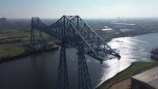 Transporter Bridge from Above: DJI Mini 3 Drone Journey!