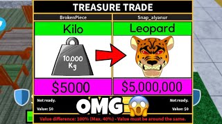 Trading From Kilo To Leopard in Blox fruit Massive W!! (IT WORKED?!😱)