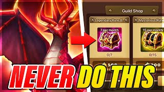 *WARNING* HUGE Mistake! DON'T Do This! - Runes / Immemorial Packs / Reapps!