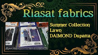 Summer Collection 2024 Available in Lawn Fabrics 3pc!!90/70  DAIMOND Dupatta