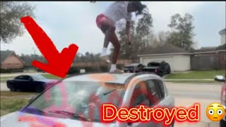 DESTROYING MY BESTFRIENDS NEW CAR PRANK!! 😨 (GONE HORRIBLE)