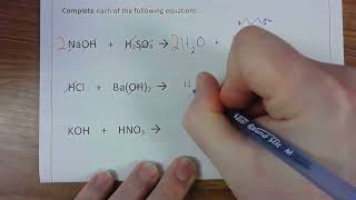 ChemHelp AP / Writing and Balancing Acid Base Neutralization Equations