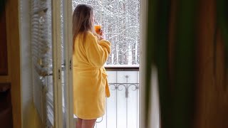 A Frozen Pine Forest Paradise from my Balcony