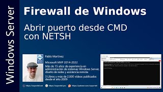 Firewall de Windows - Abrir puerto en CMD con netsh