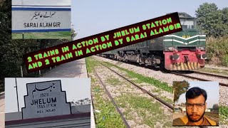 Trains Battle At Jhelum Station Back to Back Fast Train Action