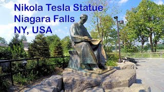 Nikola Tesla Statue - Niagara Falls , Goat Island, NY, USA