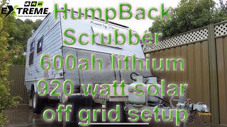 Aussie by Design Hump Back Scrubber 600ah/920w complete off grid lithium setup