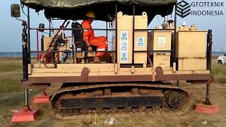 Classic Fugro CPT Crawler in action (Mesin Sondir Elektrik)