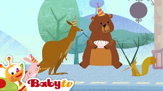 Pociąg ze zwierzętami 🦓​🐻​🦘​ | Liczby dla dzieci | Kreskówka dla dzieci | @BabyTVPL