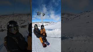 Enjoy sunny day ​​⁠@perisher  #snowboarding